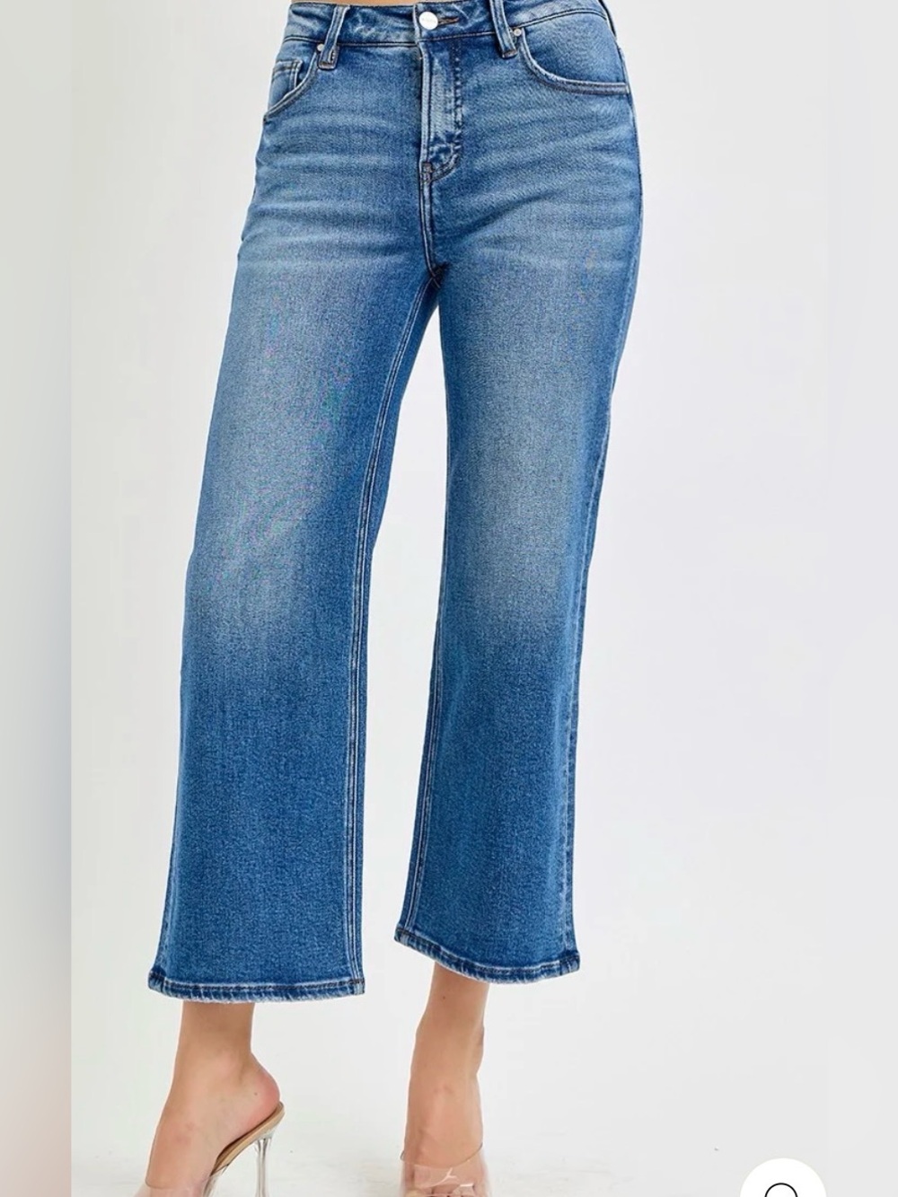 *NWT!* Risen Non-Distressed Women's Crop Jeans Size 13/31 Tummy Control Band!